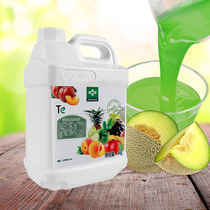 Fresh green fresh cantaloupe juice 3kg concentrated fruity juice flavored beverage Thick pulp milk tea shop raw materials
