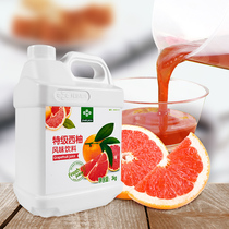 Green and fresh red grapefruit juice 3kg high power concentrated fruit juice flavor beverage thick pulp pearl milk tea raw material