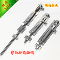 201 stainless steel 12 Ct core elbow middle sand square grade clear Bolt 8 inch aluminum alloy wooden doors and windows horizontal bolt door