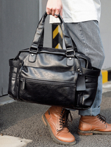 Counter shoulder bag Korean version of large capacity leather Hand bag backpack mens fashion brand leather bag shoulder bag