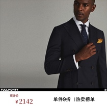 FULL MONTY Double Breasted Suit Suit Mens Business Slim Fit Wool Suit Wedding Groom Dress Spring