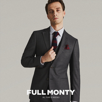 FULL MONTY suit suit suit men wool business professional dress groom wedding casual suit Spring Autumn