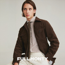 FULL MONTY coffee cotton coat jacket casual slim fit mens top mens cargo coat spring