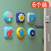 Cartoon silicone anti-crash patch fridge door anti-bump door rear handle anti-crash cushion table and chairs bedside cuddly anti-crash patch