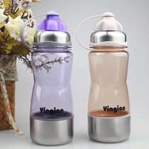 Silver Cup drinking cup tea cup office Cup student Cup PC material is resistant to fall and prevent water leakage
