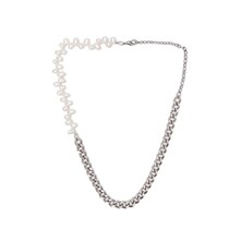 Brother Amasch official web 2023 new fashion 100 lap light lavish splicing retro pearl lock bone chain necklace