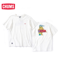 CHUMS Qiaqia bird Japanese trend outdoor men and women short sleeve T-shirt silhouette LOGO print CH01-1693