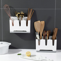 Home kitchen chopsticks cage chopsticks basket storage box household chopsticks tube drain rack wall-mounted chopsticks rack support