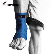 kcross Sanda fighting ankle support Mens and womens sports fighting Taekwondo fighting protective gear winding foot protection bandage