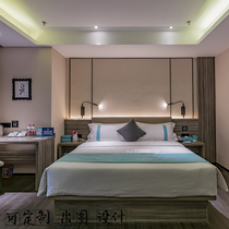 Hotel hotel furniture Xian chain boutique express high-end apartment Bed and breakfast Guest room standard room Big bed full set of customization