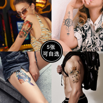 Change again @ become optional 5 flower arm set tattoo stickers waterproof lasting female sexy English characters