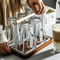 Tempered Glass Cup Transparent Iced Coffee Cup Home Heat Resistant Water Cup Light Lavish Water Tool Suit With Zappot Cool Water Pot