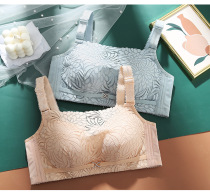 No rim small chest gathered bandeau style chest-wrapped thick bra Anti-go light side side milk adjustment underwear womens summer