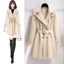 Beige Windcoat Jacket Woman in the middle of a small sub 2022 New spring and autumn style This years pop advanced feel great clothes