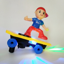 Stunt scooter DROP resistant electric music luminous rotating UNIVERSAL tumbling car Educational toy Birthday gift