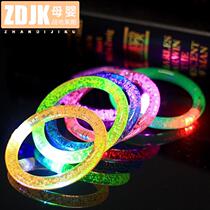 Acrylic glowing flash LED bracelet jewelry glow stick party cheering props children toys