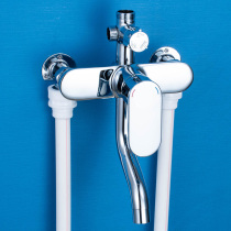 Open-mounted shower faucet accessories Mixing valve Hot and cold bathroom shower switch valve Open-pipe shower mixing valve three-speed