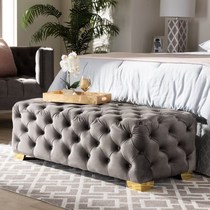 Nordic pink velvet fabric shoe changing stool cloakroom stool clothing store sofa footrest bench bedroom bed tail stool