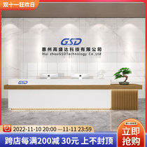 Modern Chinese-style front desk reception desk company hotel front desk hotel lobby cashier desk lobby custom reception desk
