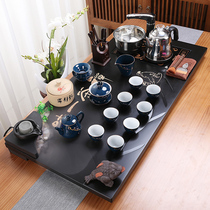  Wu Jinshi tea tray Household Kung Fu tea set Light luxury complete set of automatic living room stone tea table high-end