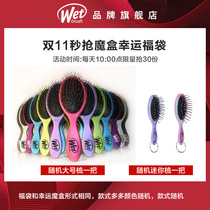 The value of wetbrush snatching bag doubles. Shun hair comb dry and wet dual-purpose set gift box comb household massage comb