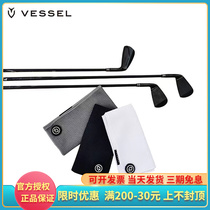 VESSEL Golf Towel Ultrafine Fiber Magnetic Wipe Rod Towel Speed Dry Water Suction Portable Clean Club Towel