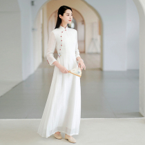 Early cicada high-end cheongsam Ao Dai 2021 summer and autumn womens improved Chinese temperament elegant retro long dress