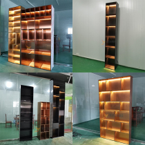 Light luxury matte stainless steel wine cabinet red wine rack storage cabinet TV metal decoration cabinet solid steel plate cabinet customization