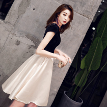 Evening dress Womens banquet temperament can normally be worn with light extravagant and small crowdsourced high-end foreign clothing advanced senses evening dress with dress