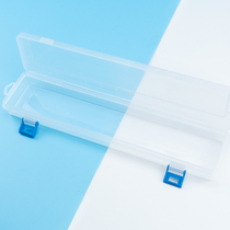 Transparent brush storage box gouache pen box watercolor oil painting storage box art tool box plastic professional art