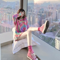 2021 New Dongdaemun sweater womens autumn and winter wear loose ins Super fire cec lazy wind pullover coat coat