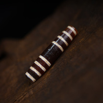 Tibetan style natural old mineral carnelian agate inlaid thread beads necklace pendant collarbone beads Tibetan characteristic accessories pendant