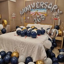 Wedding anniversary arrangement balloon love 365 days romantic marriage proposal love decoration