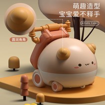 Childrens toy telephone simulation landline male and girl 0-1-3 years old baby puzzle music early education 9 months baby