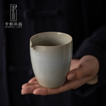 Japanese ancient pottery gilt gilt cup ceramic gilt tea large coarse pottery antique rust kung fu tea set retro white pottery