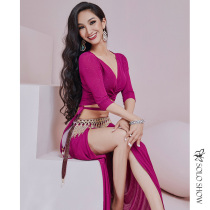 Gorgeous solo show Lin Zehong joint 2021 belly dance temperament beginner dance practice suit group suit suit
