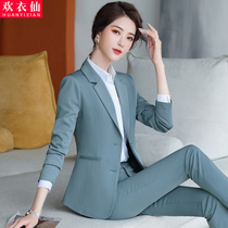  Professional clothing Womens socialite Xiaoxiang style fashion temperament suit suit womens formal tooling Korean casual overalls