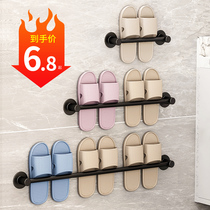 Bathroom slippers rack wall-mounted free of punch toilet wall Toilet Shoes Drain shelf Contained God Shelve Shelve