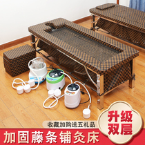 Moxibustion bed Whole body moxibustion household stainless steel sweat steam bed steam bed Chinese medicine shop medicine shop moxibustion bed fumigation bed Physiotherapy bed