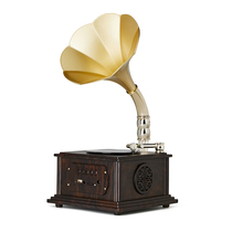 Antique gramophone speaker retro living room European ornaments business gifts mini record player Bluetooth speaker