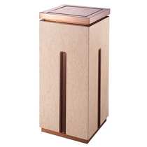 Hachang luxury lobby ash barrel high-end hotel trash can marble seat floor ash tube indoor fruit box