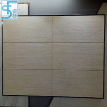 Foshan matte light travertine wall tile 600 800 1200 true travertine tile TV background wall vitrified brick