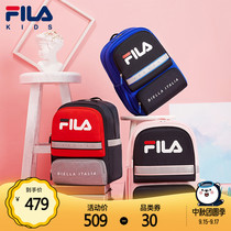 FILA Phila childrens clothing childrens backpack 2021 Middle School New Leisure children reflective Elementary School schoolbag