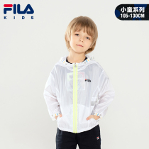 FILA Fila childrens clothing childrens woven jacket 2021 summer new boy childrens light breathable summer top
