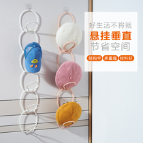 Hat finishing and storage artifact Household creative dormitory hanging hat rack put hook Scarf bag door back hat rack