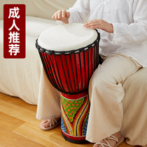 Front valley standard 12 inch adult sheepskin African drum Yunnan Lijiang African tambourine professional percussion folk beginner