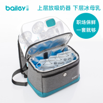 Back milk bag milk bottle insulation set breast milk equipment milk bag refrigerated ice bag work artifact warm portable blue ice