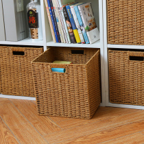 Rattan storage basket woven frame snacks toy basket household storage drawer type storage box IKEA box