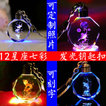 Pendant decorative school bag ins trend creative pendant Student backpack small cute zipper keychain Cartoon pendant