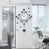 Living room modern simple personality wall clock creative fashion home atmospheric wall watch decorative clock mute art clock